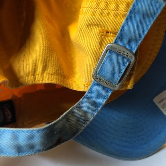 NBA Denver Nuggets Slouch Youth 13-14 Cap Hat Adidas Yellow/Blue adjustable - Picture 10 of 16